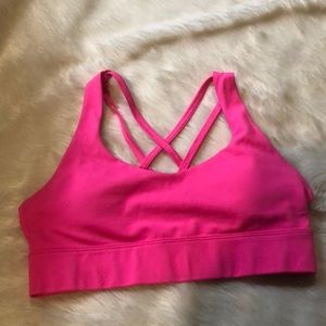 Zyia Hot Pink Light n Tight strappy bra